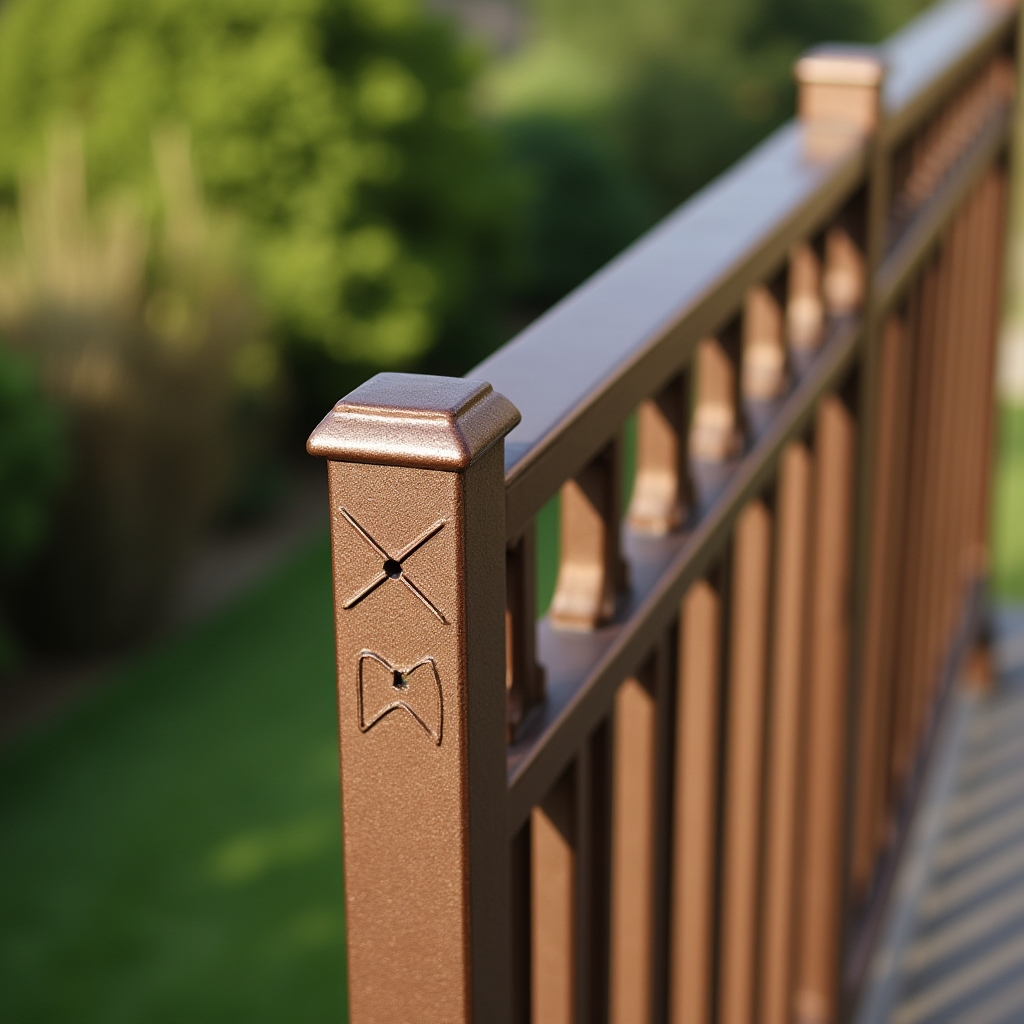 Металлические перила на балконе с ковкой